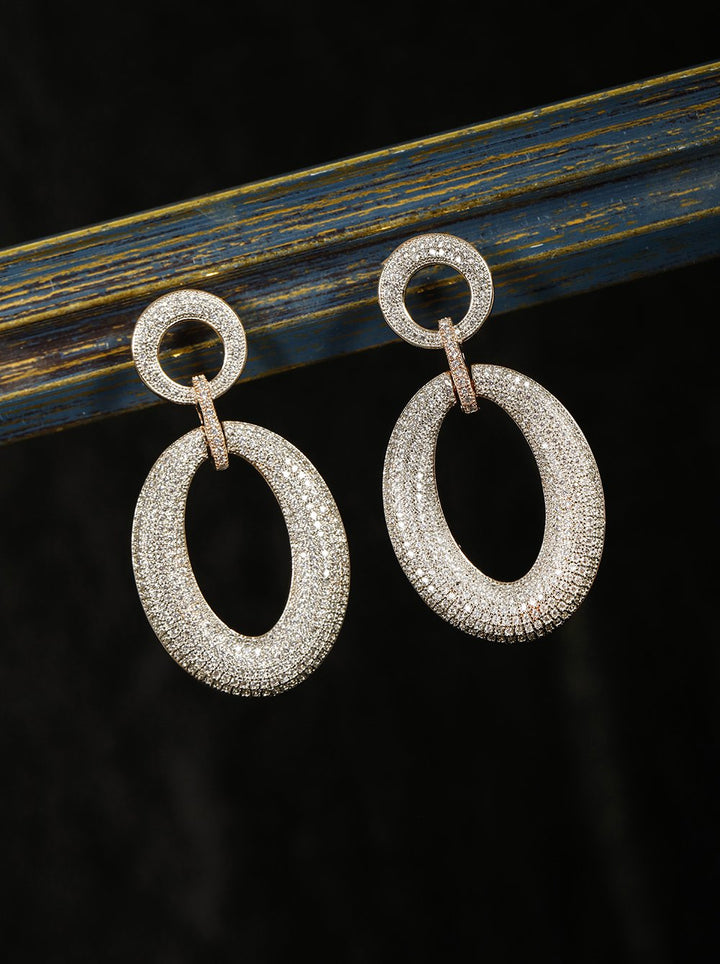 Beautuful Stone Studded Drop Earrings