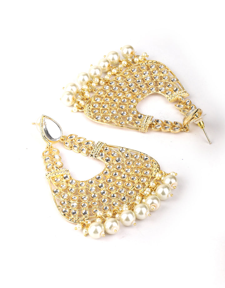 Gauhar - Kundan Gold Plated Party Earrings