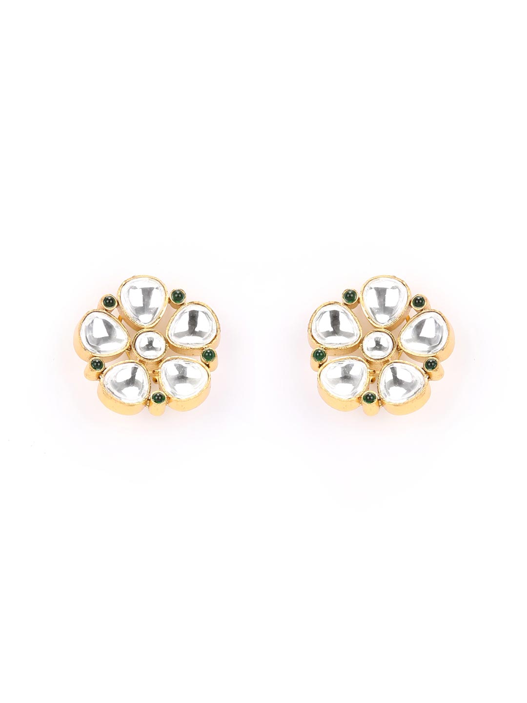 Buy 10pcs Real Gold Plated Brass Flower Earrings, Tiny Daisy Earrings,leaf  Ear Post, Gold Flower Post Earrings,earring Accessories Online in India -  Etsy