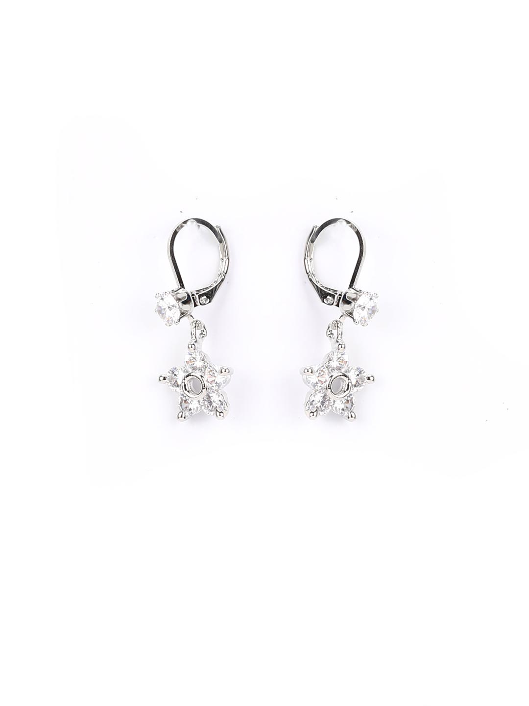 Diamond Star Mini Hoop Earrings - Designer Earrings - The