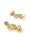 Ruby Beads Gold Plated Floral Jhumka Earring