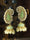 Green Kundan & Pearl Peacock Jhumka Earrings