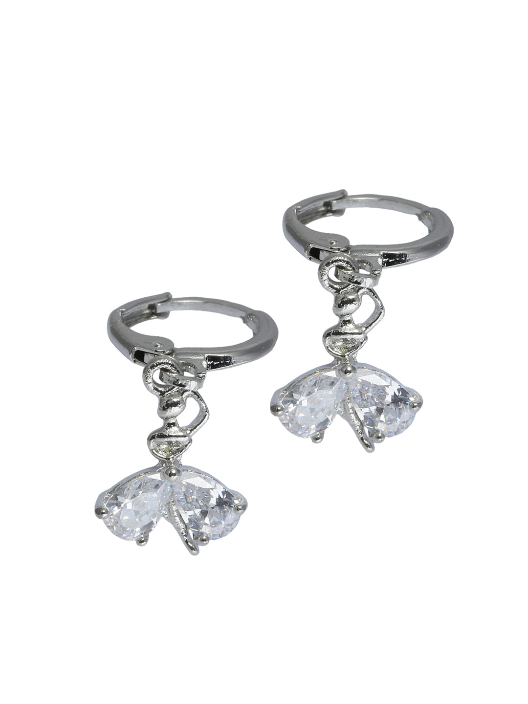 Cute Little American Diamond Studded Fairy Drop Earrings