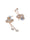 Priyaasi Leaf Ring Tasseled AD Rose Gold-Plated Drop Earrings