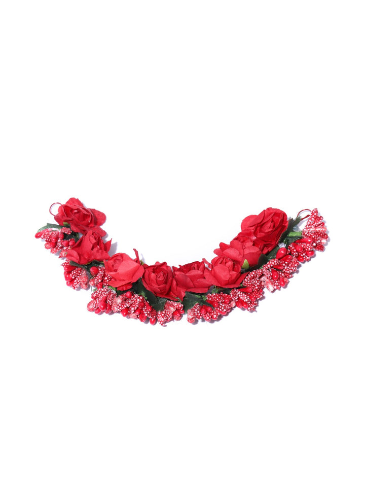 Red Floral Hair Accessory