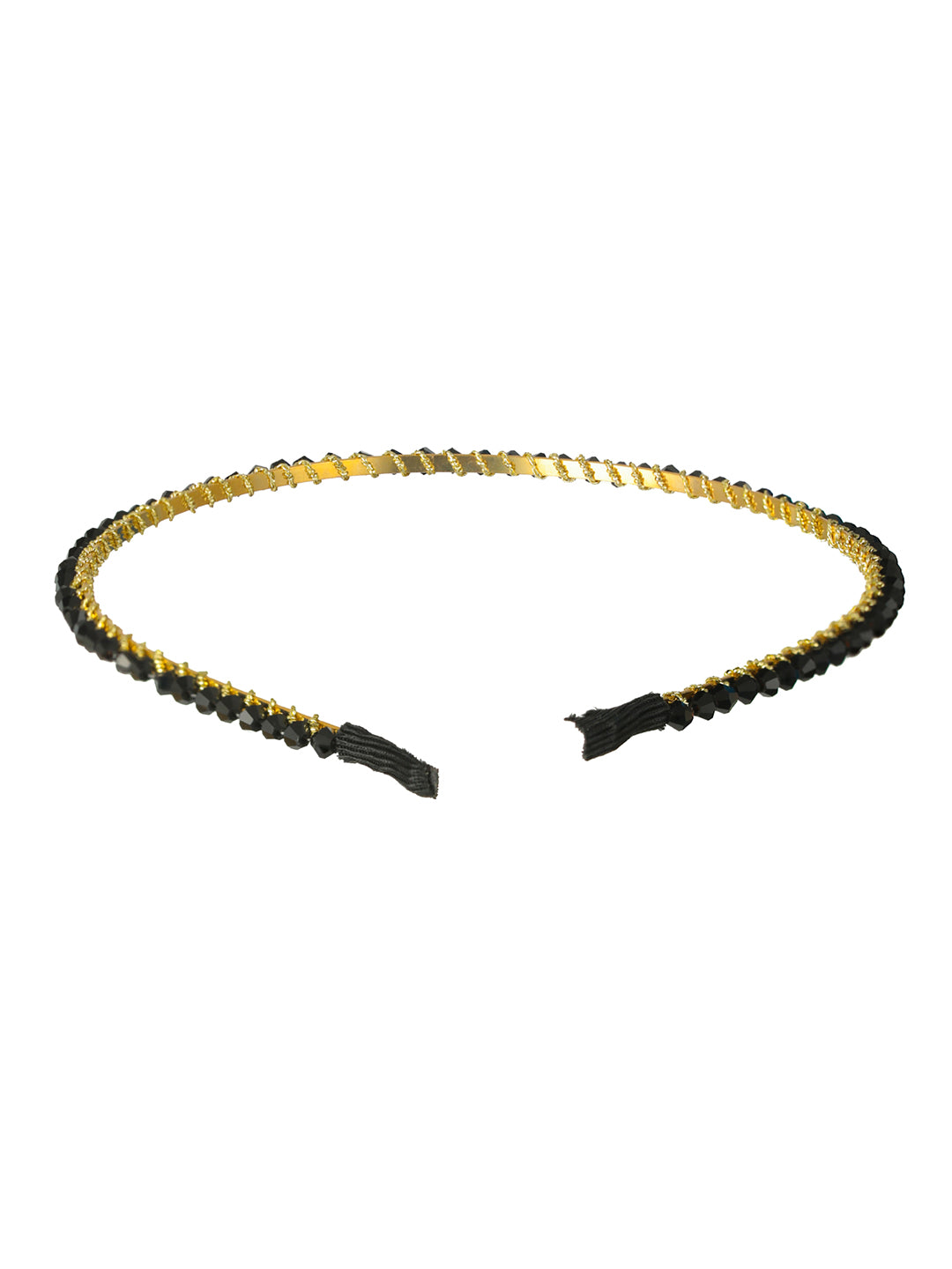 Priyaasi Multicolor Stone Gold-Plated Hair Band Set of 6