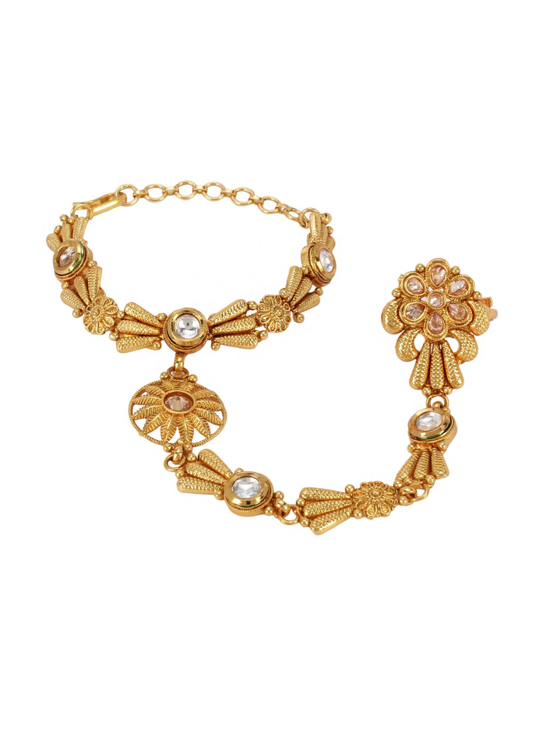 Designer Goldplated Hathphul For Women And Girls