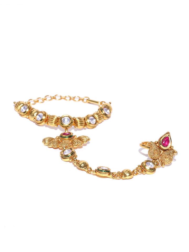 Traditional Gold Plated Hathphul For Women And Girls