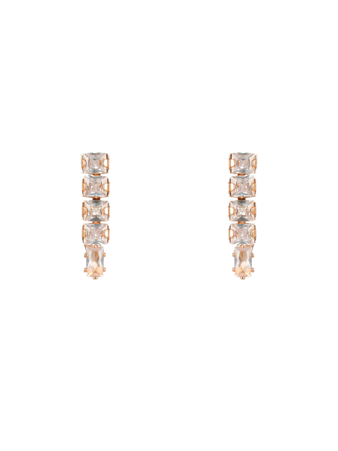 Priyaasi Geometric AD Rose Gold-Plated Jewellery Set