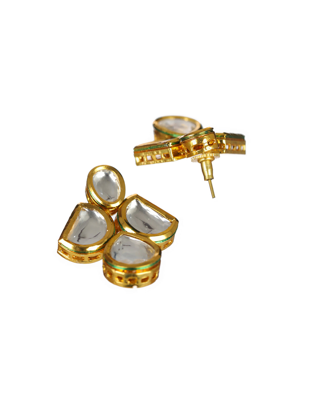 Priyaasi Contemporary Kundan Gold-Plated Jewellery Set