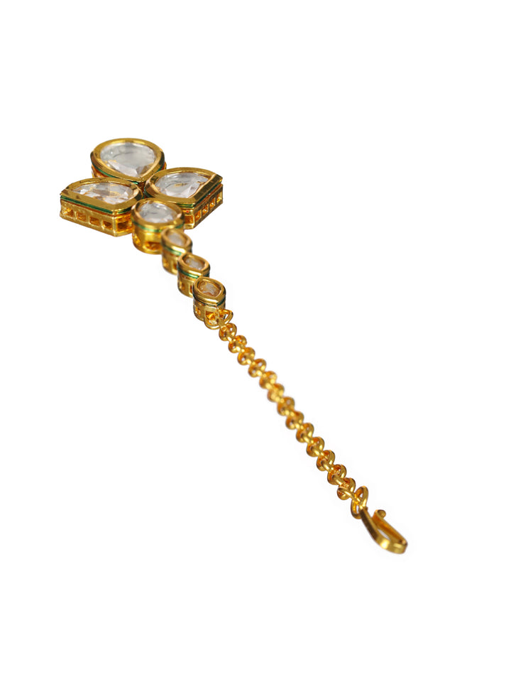 Priyaasi Contemporary Kundan Gold-Plated Jewellery Set
