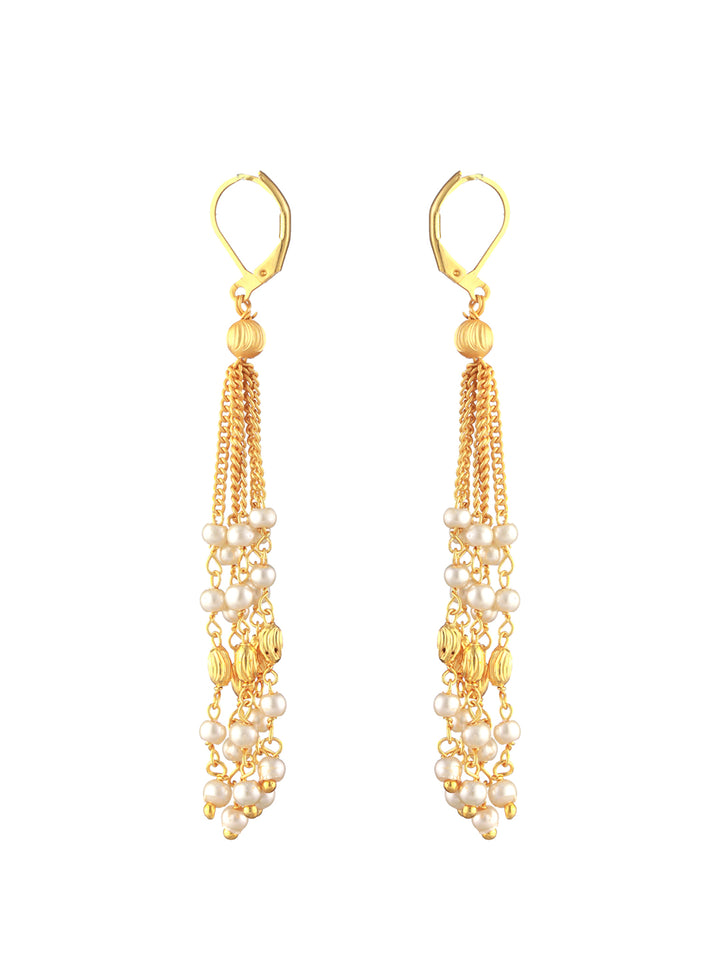 Priyaasi Multilayer Pearl Gold-Plated Jewellery Set
