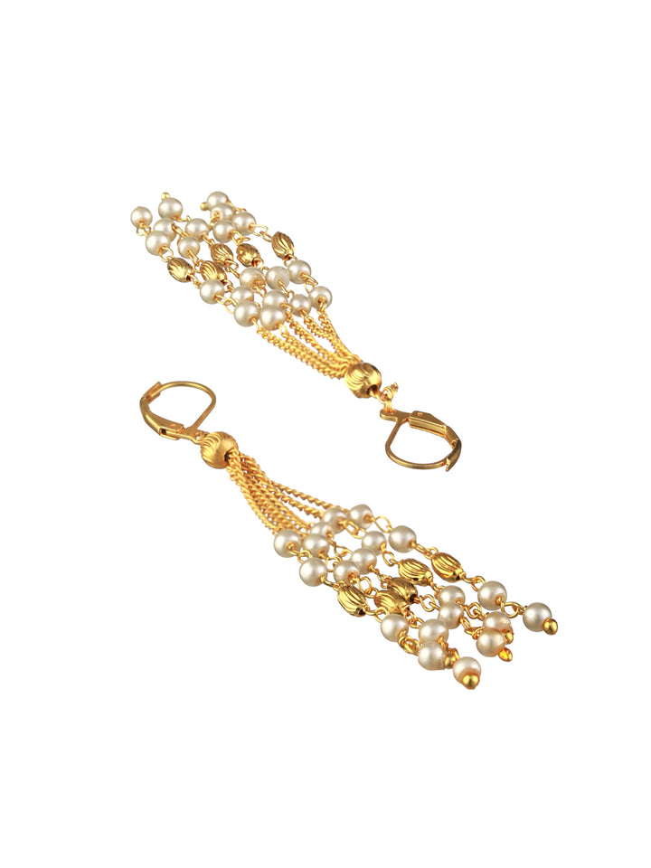 Priyaasi Multilayer Pearl Gold-Plated Jewellery Set