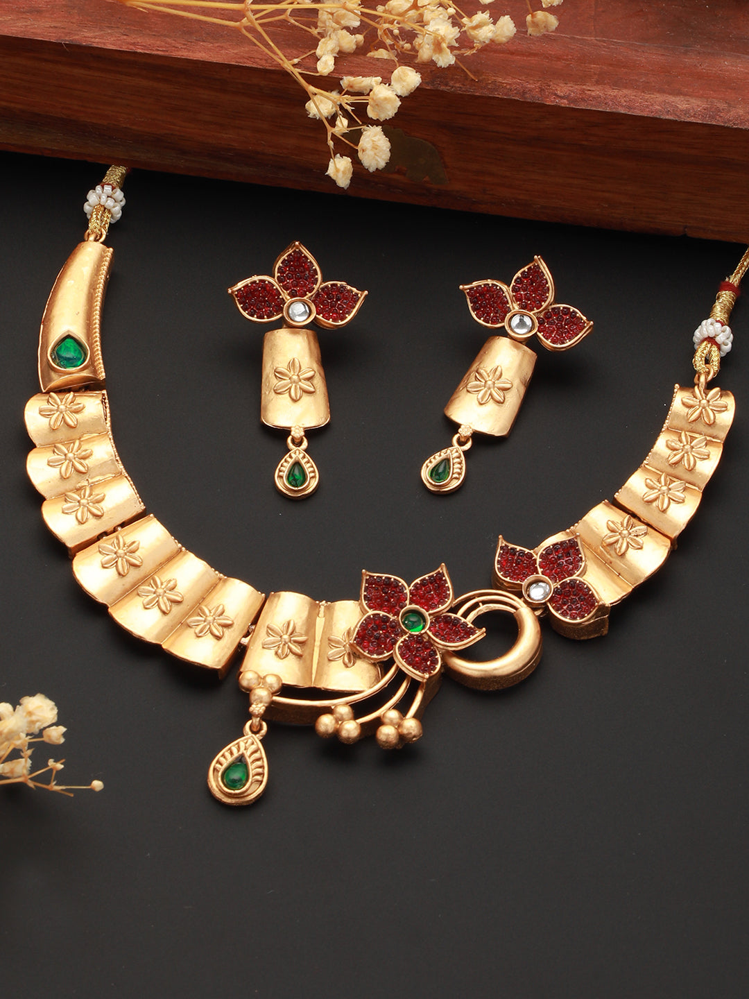 Sofia Jewelry by Sofia Vergara Women's Gold-Tone and Green Stone Necklace,  3-Piece Set - Walmart.com