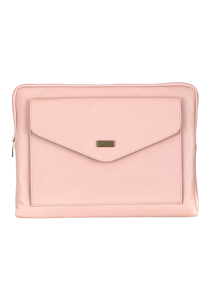 Blush Pink Solid Laptop Sleeve