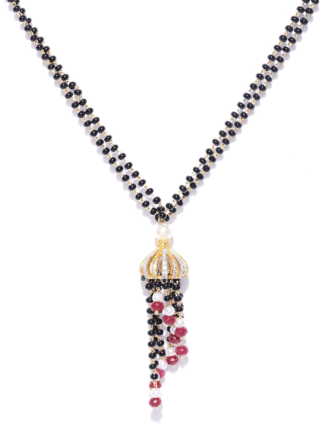 Gold Plated American Diamond Mangalsutra For Women