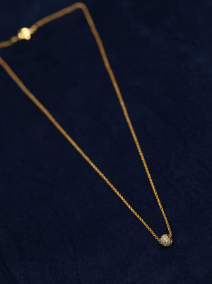 Gold-Plated American Diamond Studded Mangalsutra
