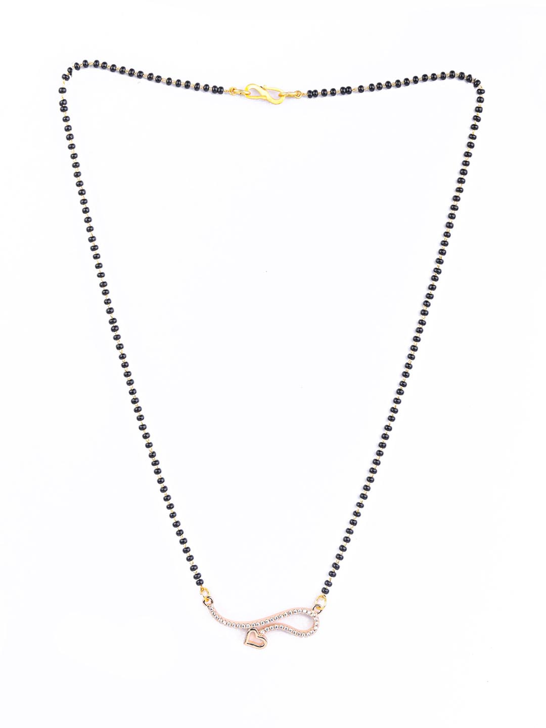 American Diamond Rose Gold Plated Mangalsutra