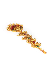 Kemp Stones Gold Plated Temple Maang Tikka