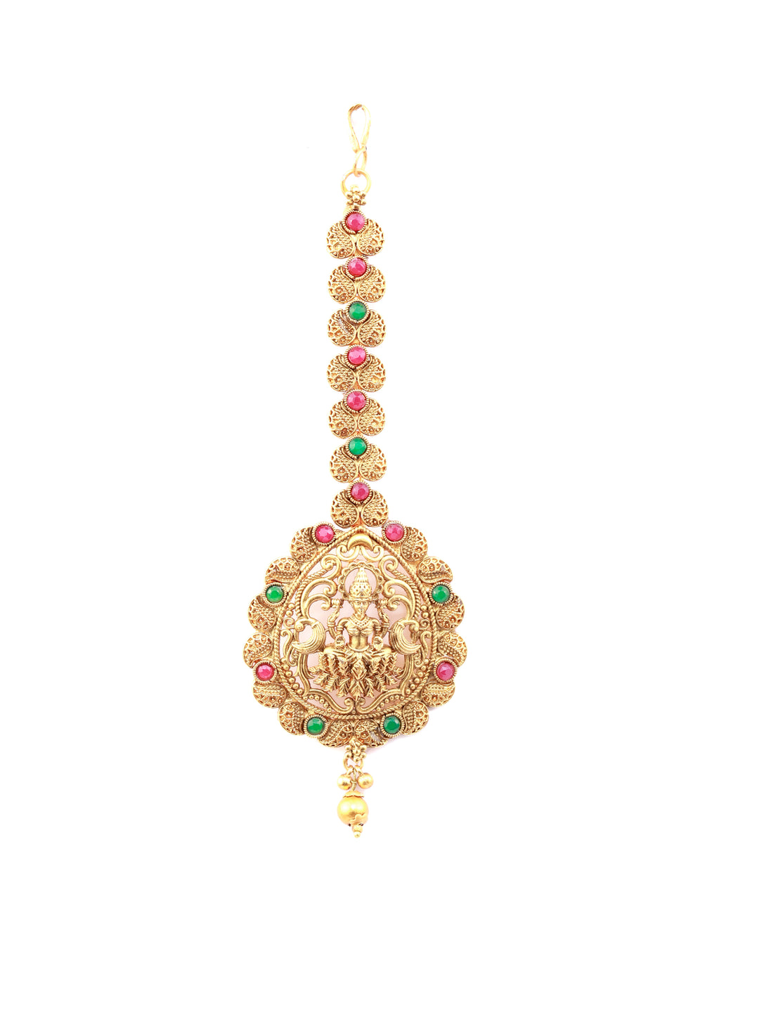 Traditional Laxmi Gold Plated Maang Tikka