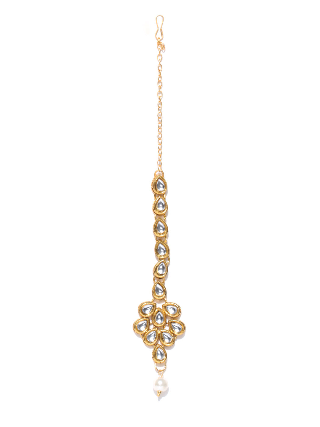 Kundan Pearls Gold Plated layered Jewellery Set