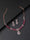 Pink Ruby American Diamond Rose Gold Plated Jewellery Set