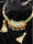 Ruby Pearls Stones Gold Plated Meenakari Jewellery Set