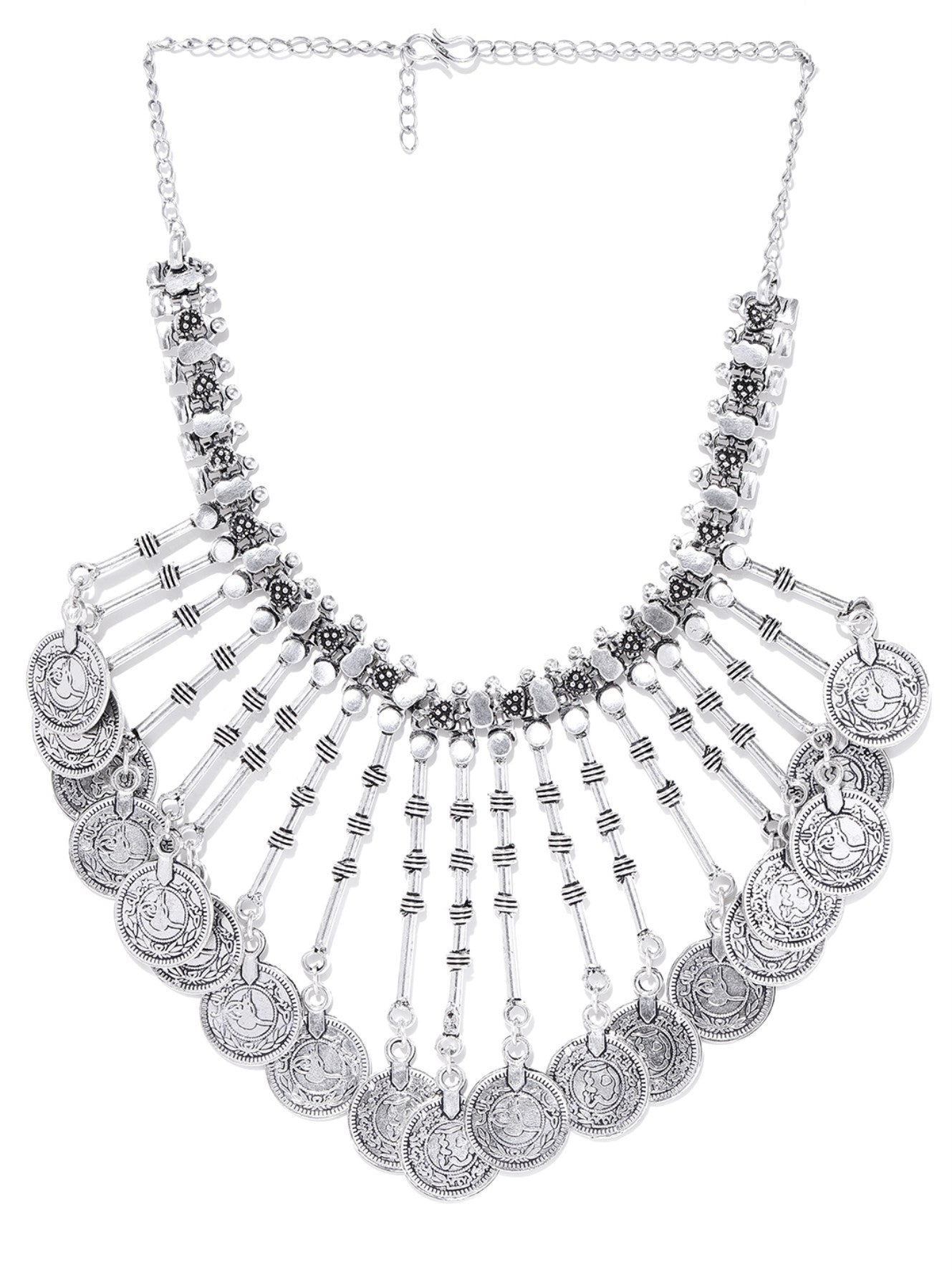 Traditional Silver Coin Necklace Traditional Dress : foresia.com