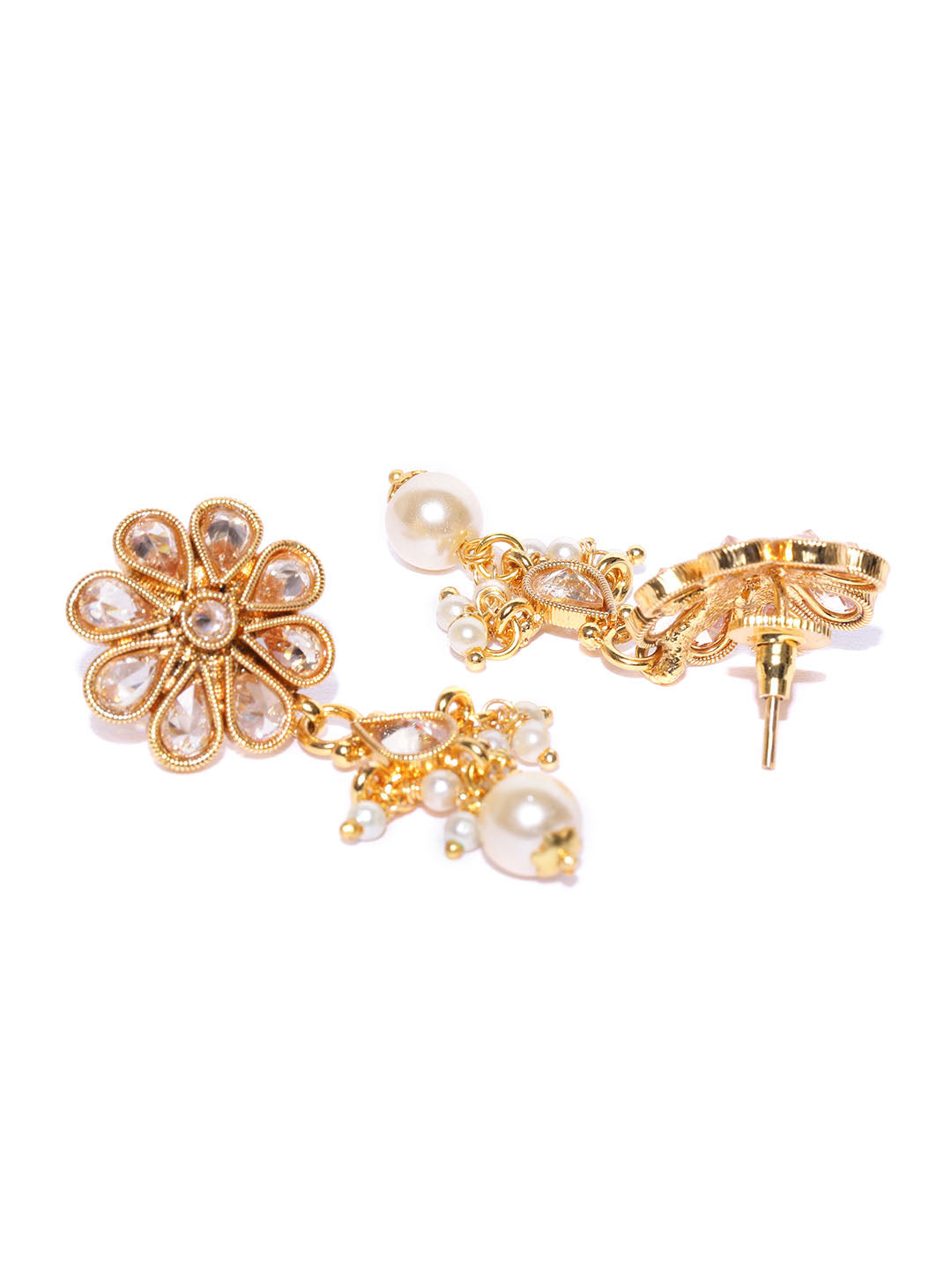 Kundan Pearls Beads Gold Plated Jewellery Set – Priyaasi
