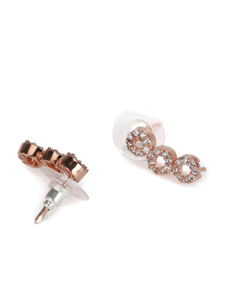 Rose Gold American Diamond Jewellery Set