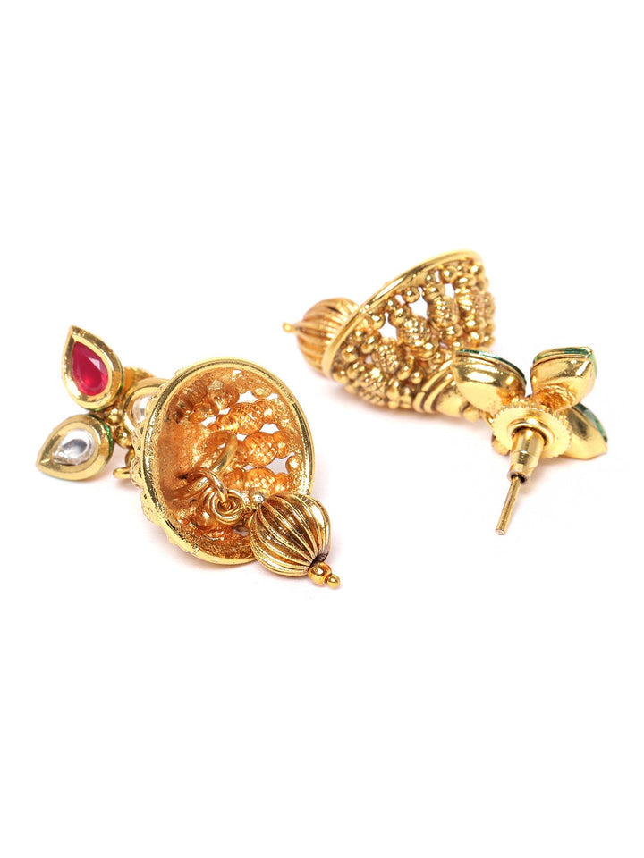 Kundan Beads Gold Plated Jewellery Set
