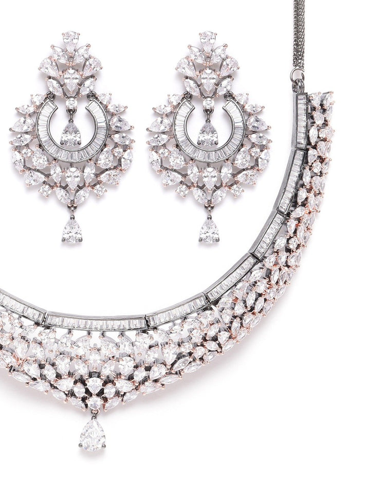 American Diamond Jewellery Set