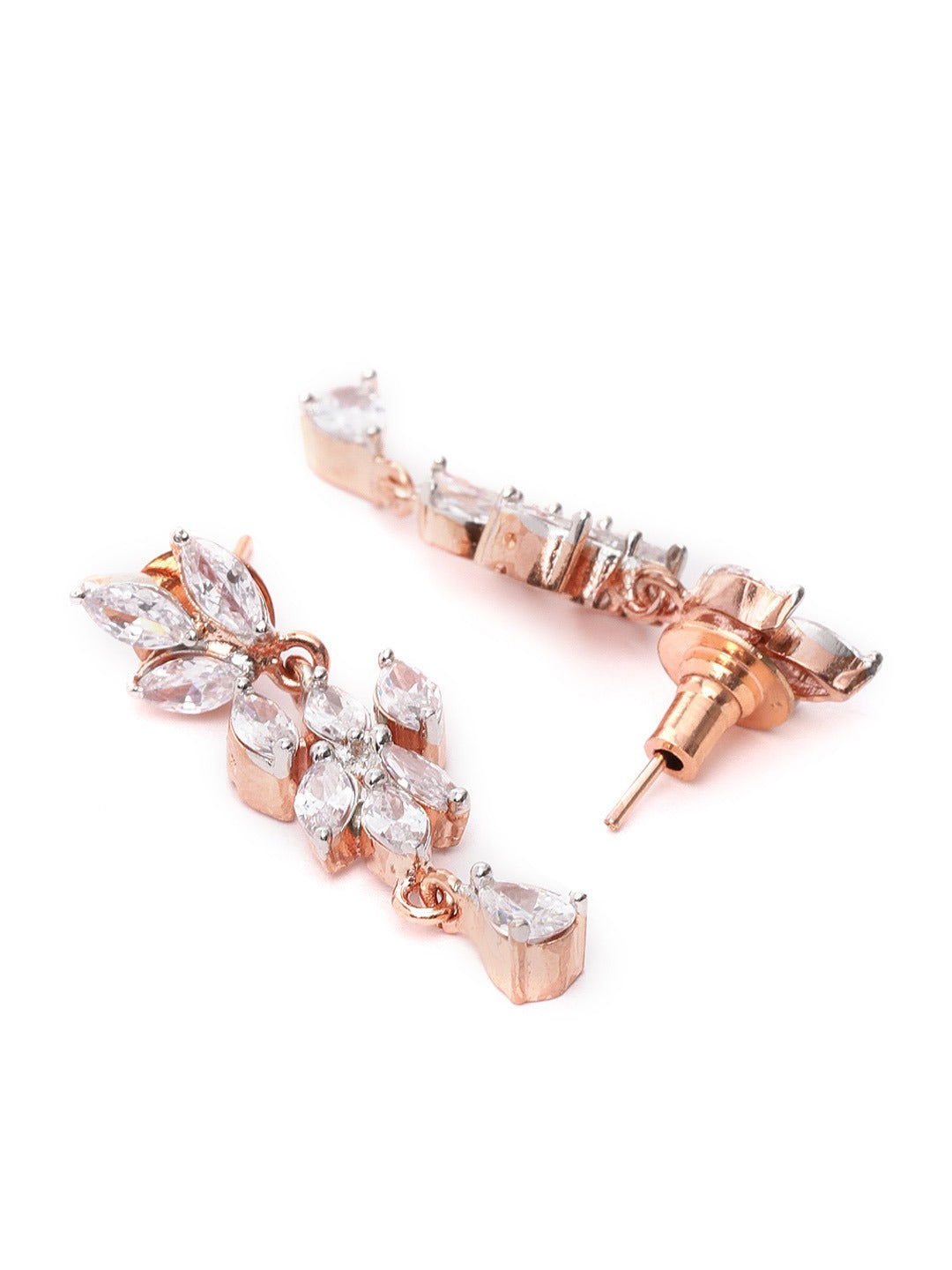Rose Gold American Diamond Jewellery Set