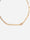 Studded Evil Eye Dual-Layered Gold-Plated Necklace