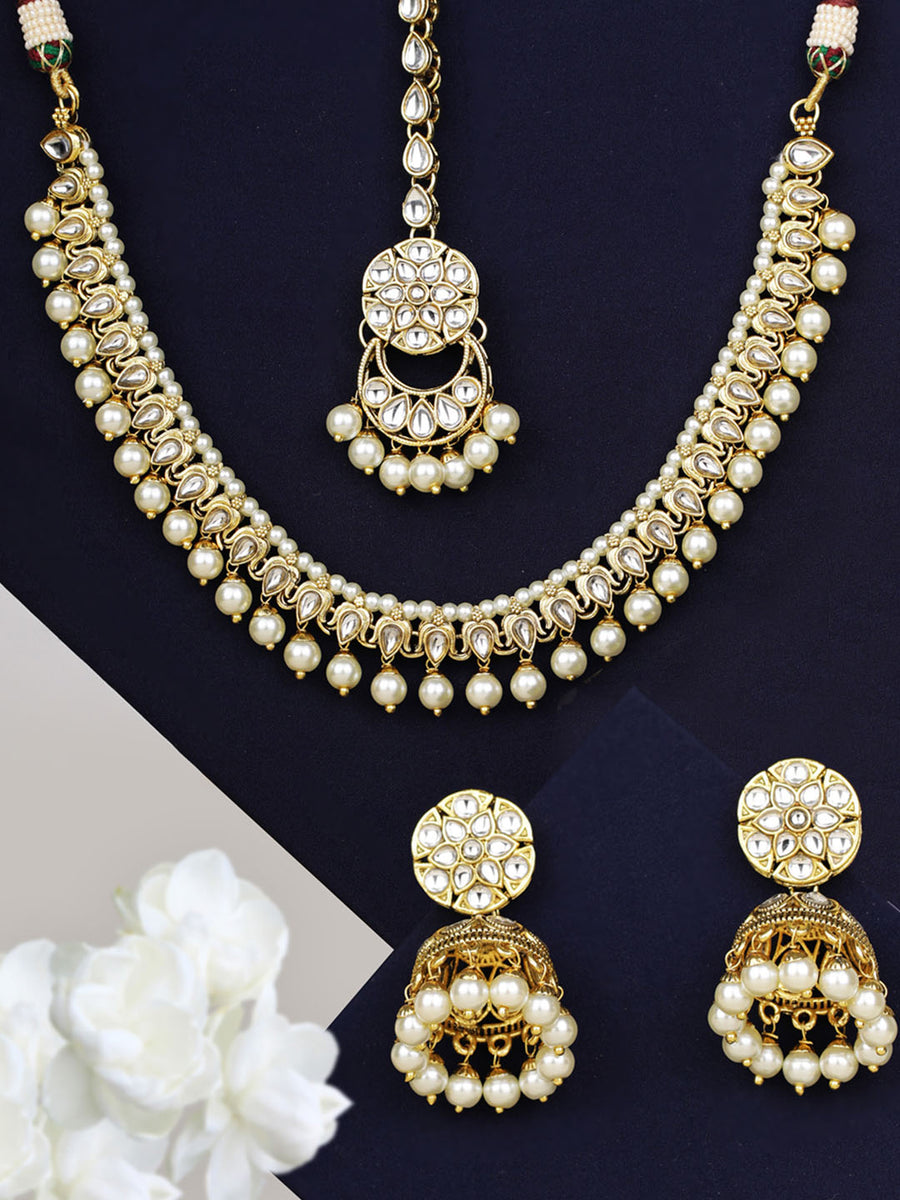 Buy now Kundan Jewellery Collection | Pendants, Earrings, Maangtikka ...