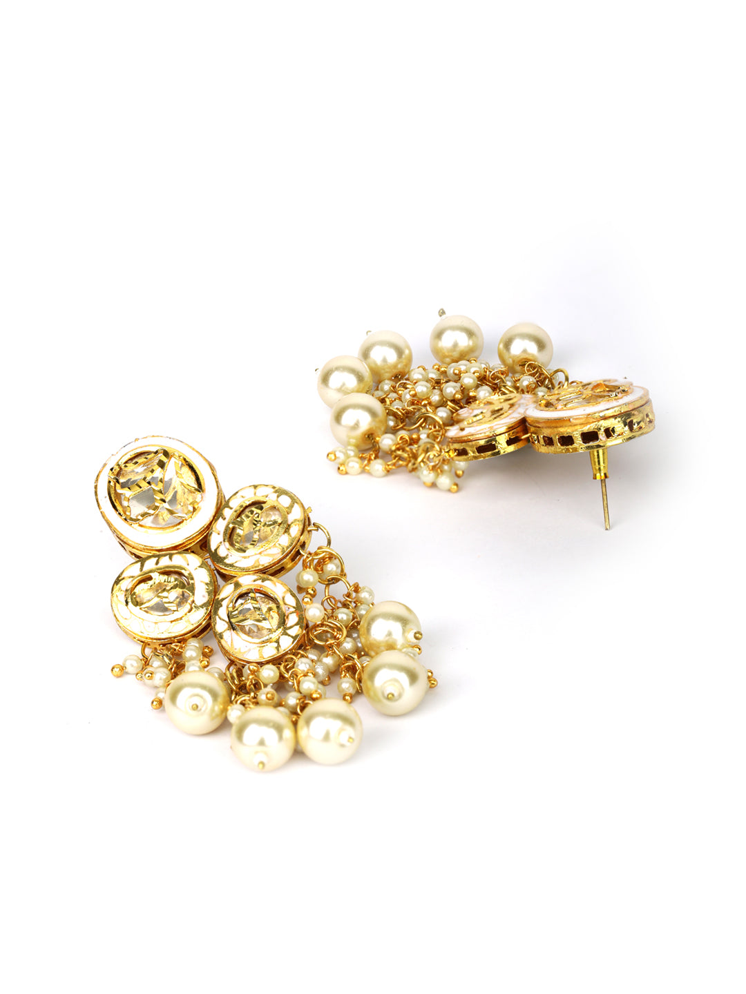 Kundan Beads Pearls Gold Plated Traditional Jewellery Set