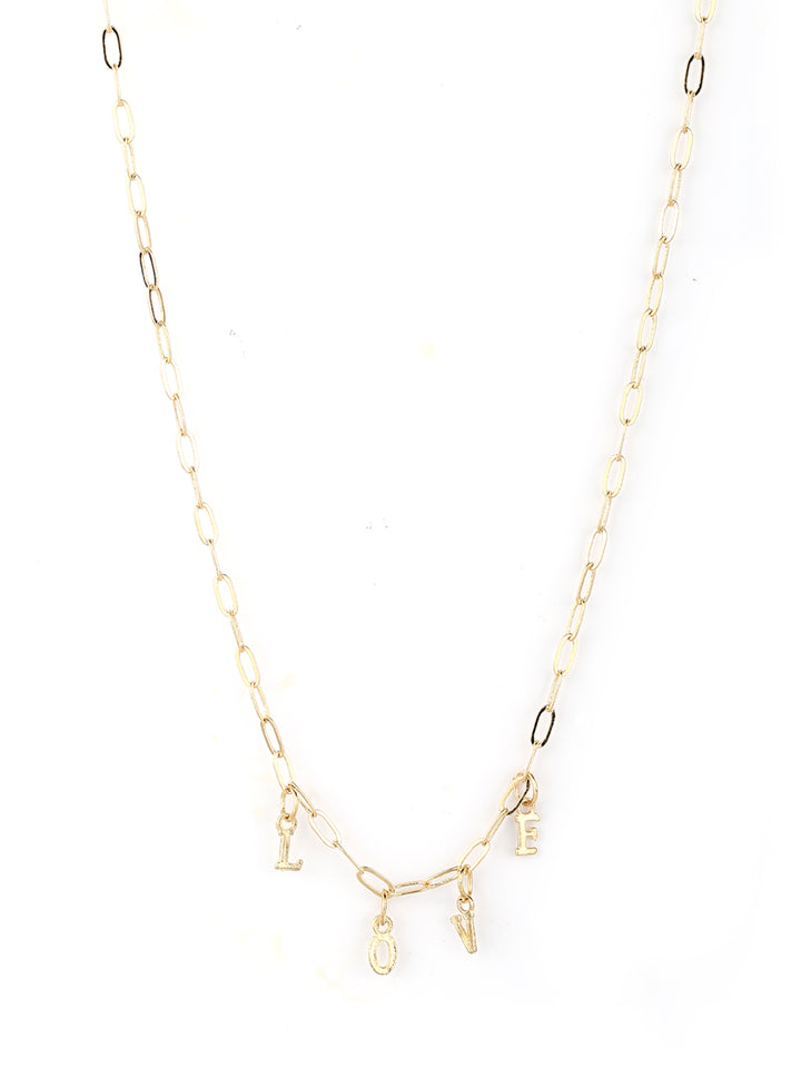 Gold Plated Short Necklace