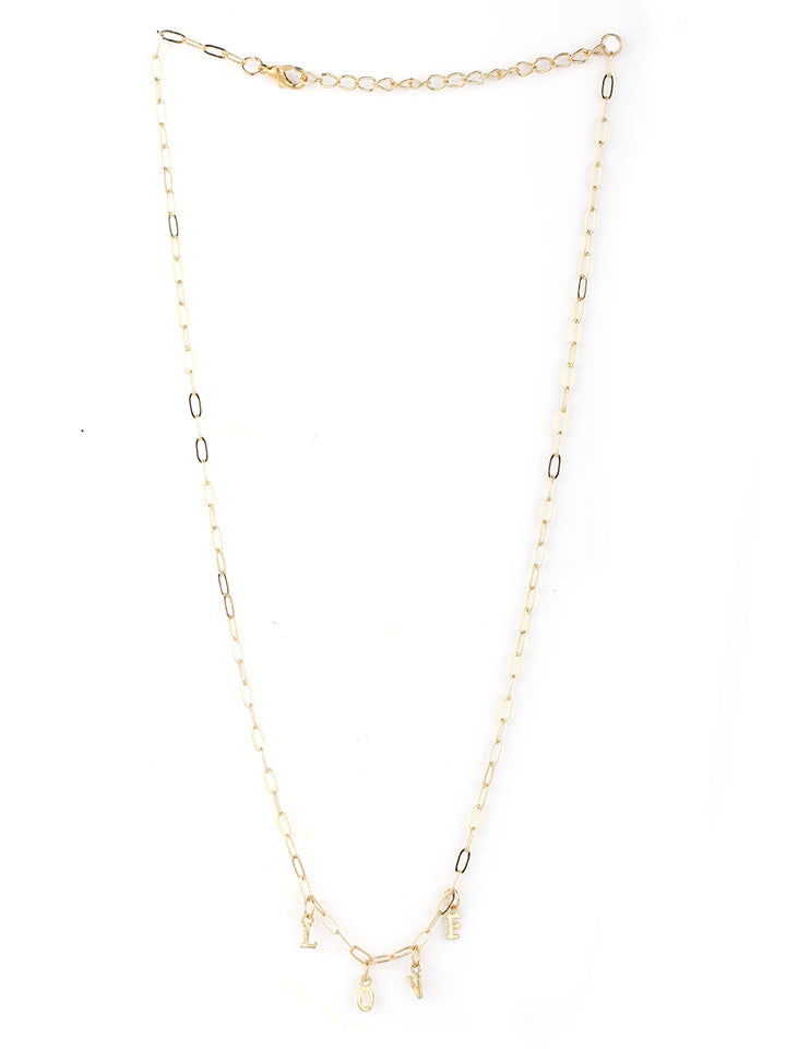 Gold Plated Short Necklace