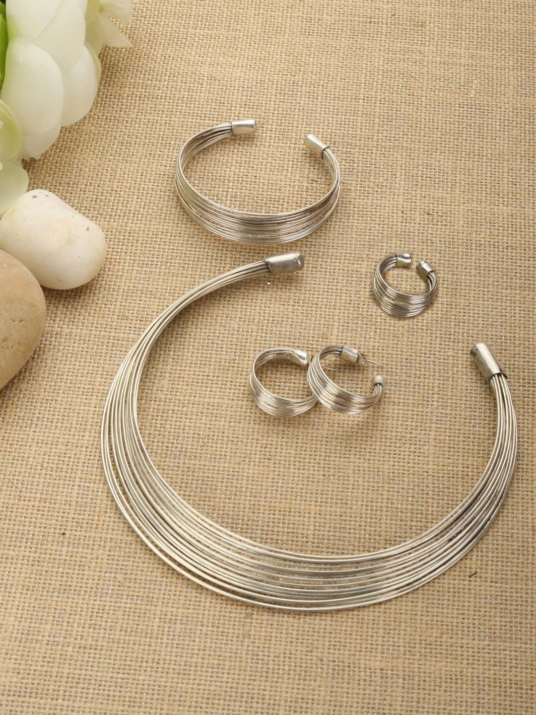 Crescent Moon - Silver Plated Jewellery Set