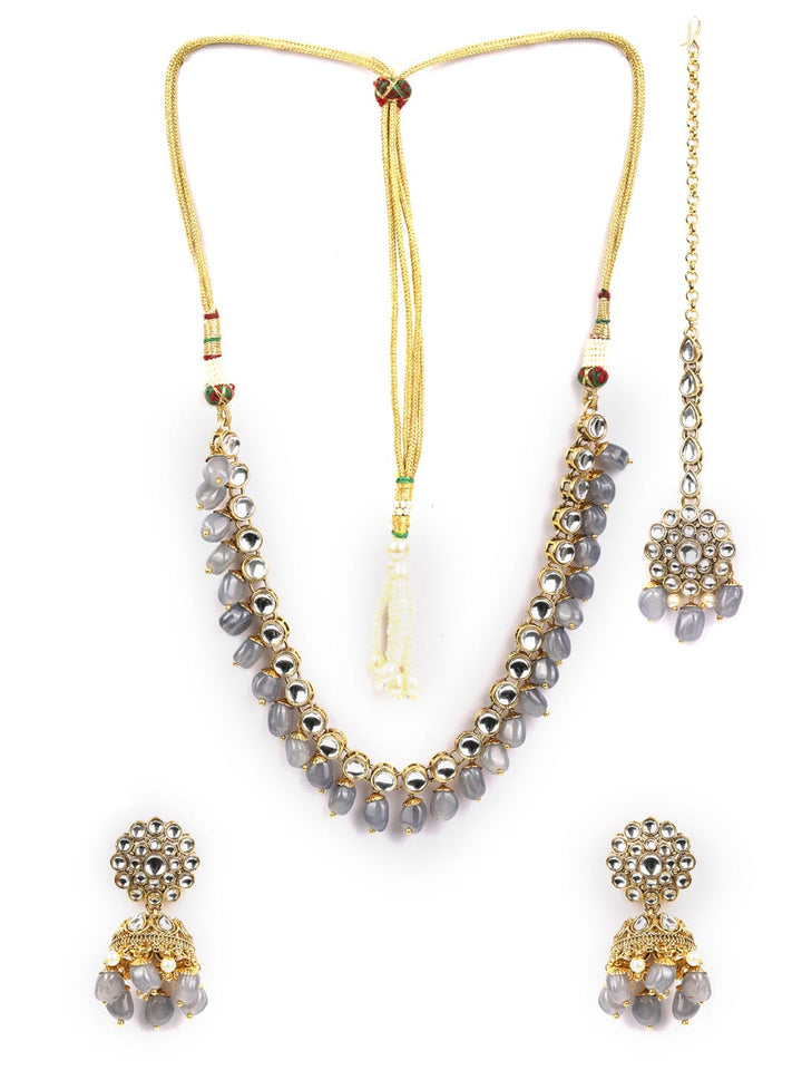 Kundan Gold Plated Jewellery Set with MaangTikka