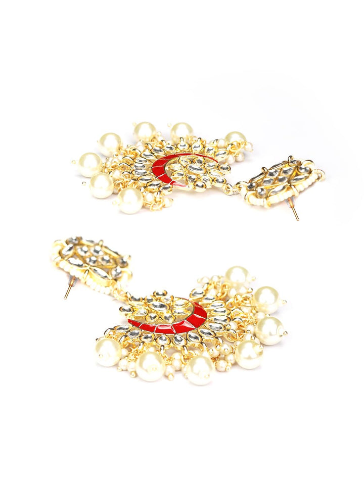 Pearls Kundan Studded Gold Plated Choker Set
