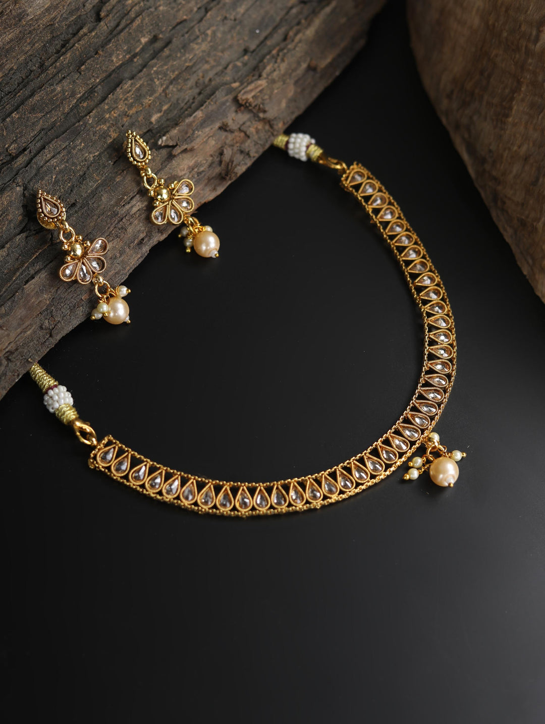 Preet - Kundan Gold Plated Jewellery Set