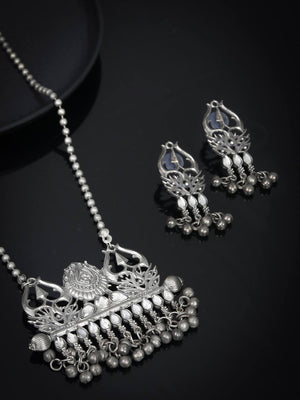 Ghungroo German Silver Plated Jewellery Set