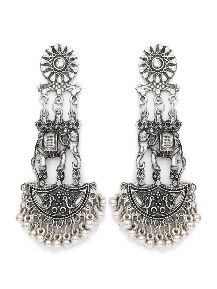 Triabal Elephant German Silver Jewellery Set