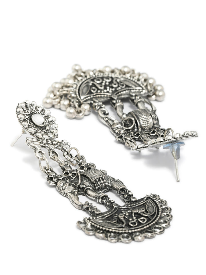 Triabal Elephant German Silver Jewellery Set