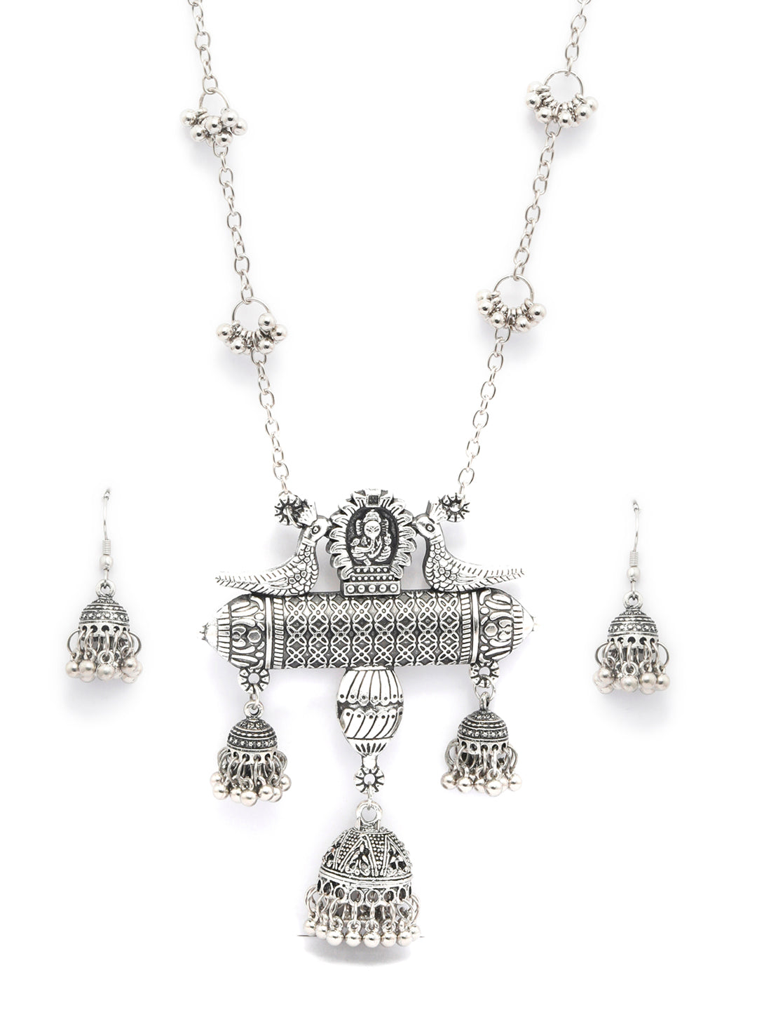 Tribal Ganesha Oxidised Jewellery Set