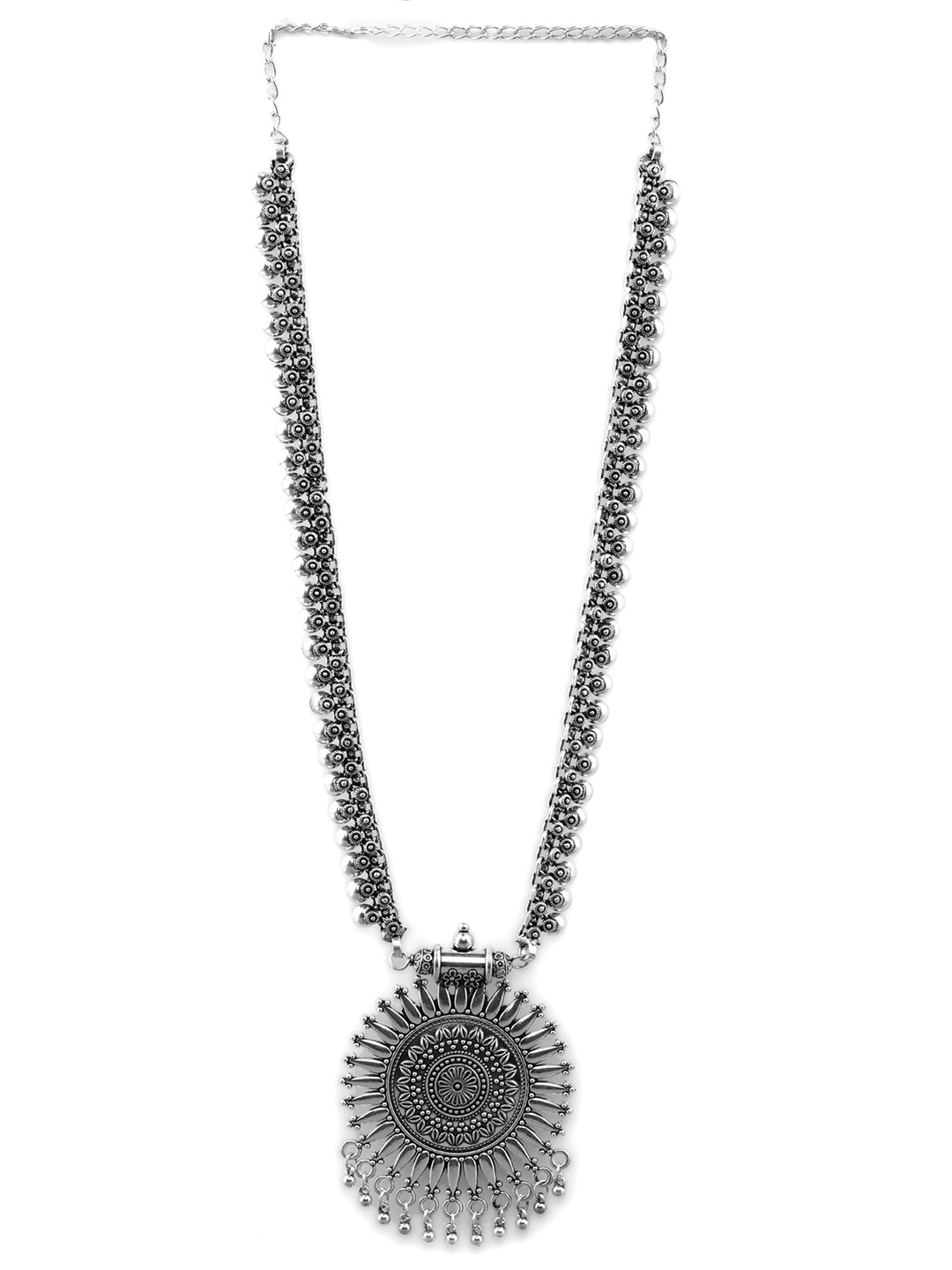 Tribal Mandala Oxidised Necklace