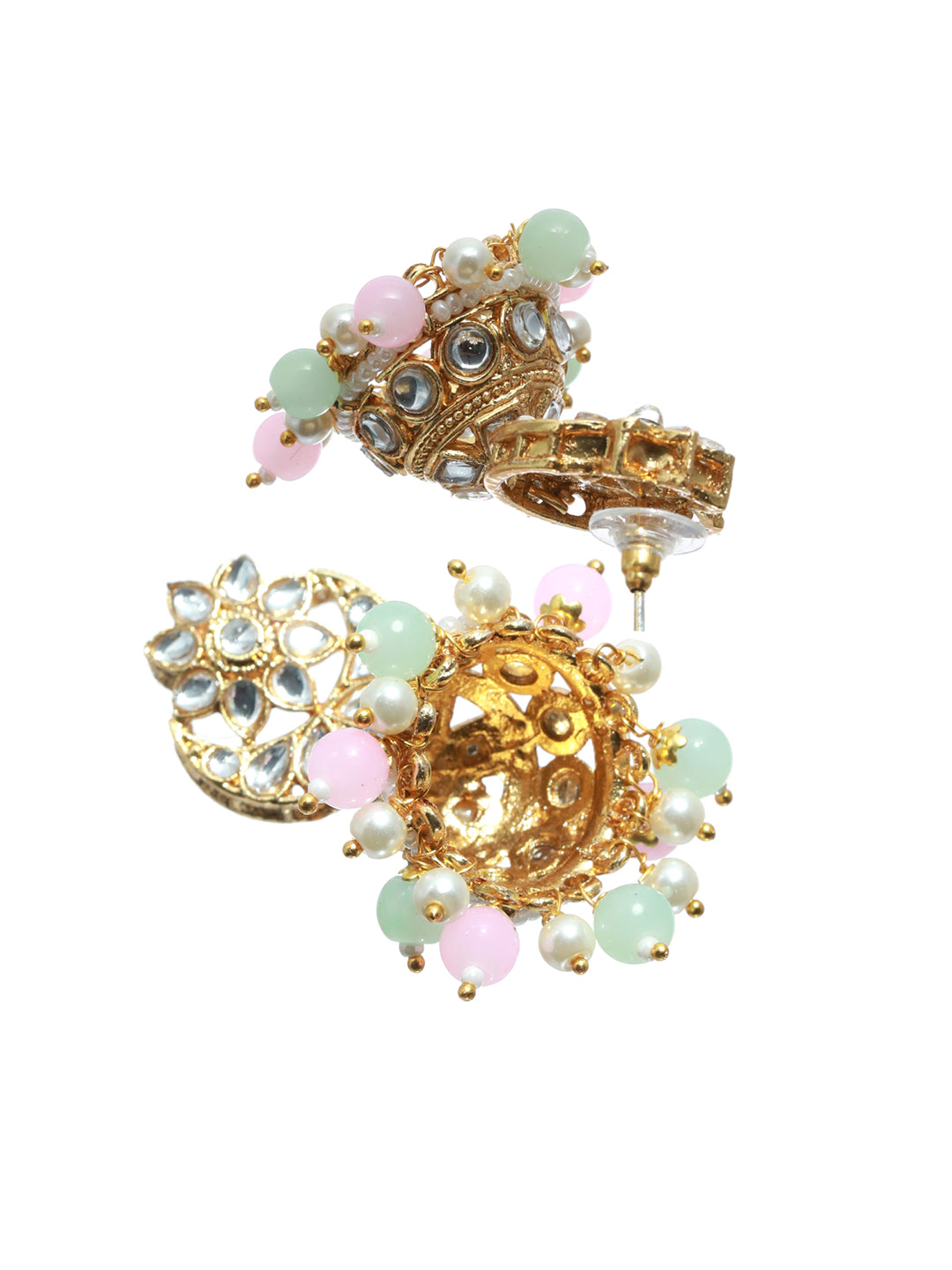 Priyaasi Multicolor Floral Kundan Gold Plated Choker Jewellery  Set