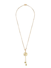 Priyaasi Floral Heart American Diamond Gold Plated Necklace