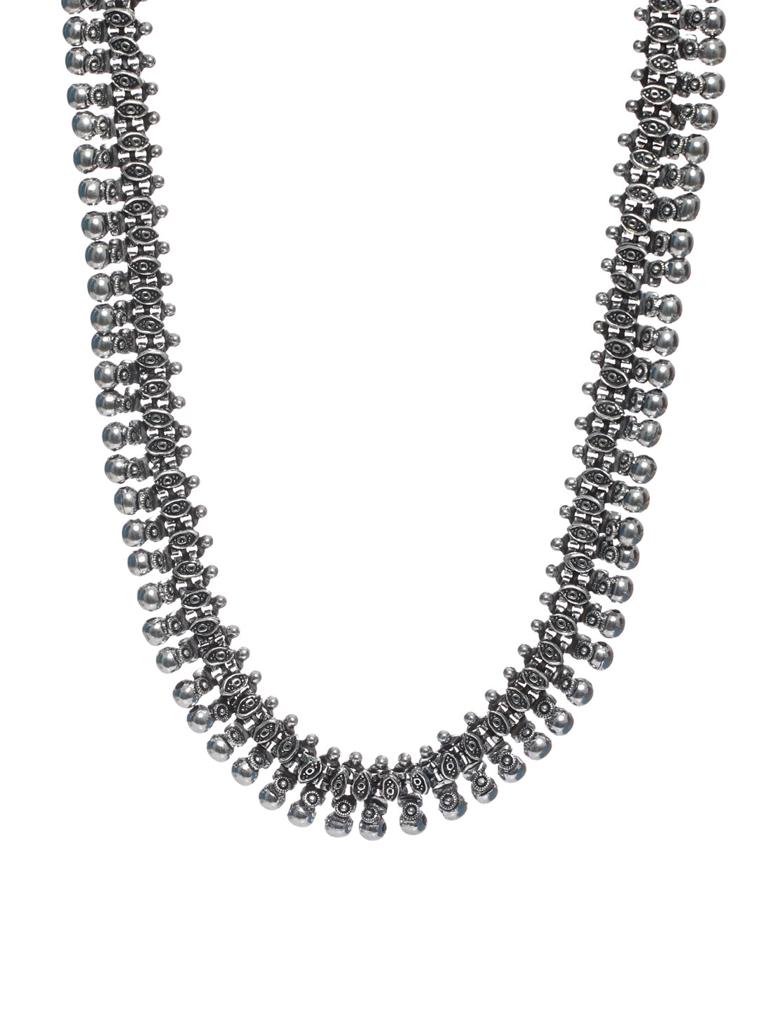Priyaasi Stylish Boho Oxidised Silver Necklace